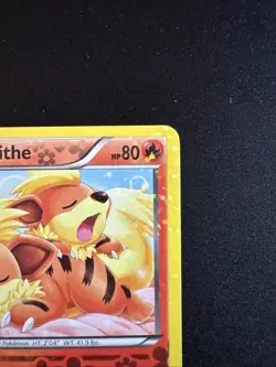 Growlithe RC4 Reverse Holo Pokemon Legendary Treasures LTR 2013 NM English - Image 5