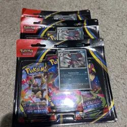 Pokemon TCG: Phantasmal Flames 3 Pack Triple Blister Weavile - LOT OF 3 - Image 1