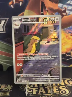 Pokemon Gumshoos 153/132 Me01: Mega Evolution Holo Full Art IR TCG NM - Image 1