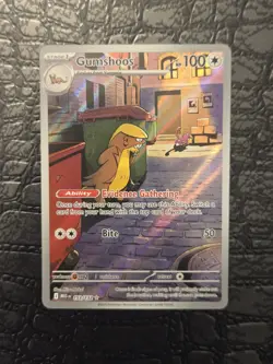 Pokemon Gumshoos 153/132 Me01: Mega Evolution Holo Full Art IR TCG NM - Image 3