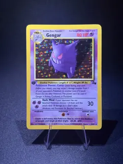 Pokemon TCG 1st Edition Gengar 5/62 Fossil Holo Great Condition! - Image 1
