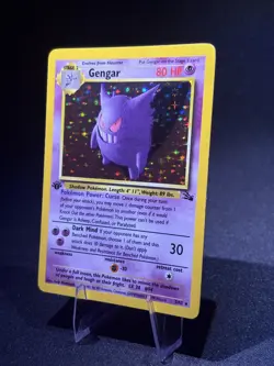 Pokemon TCG 1st Edition Gengar 5/62 Fossil Holo Great Condition! - Image 2