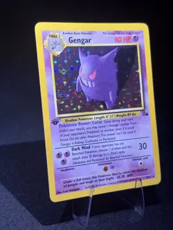 Pokemon TCG 1st Edition Gengar 5/62 Fossil Holo Great Condition! - Image 3