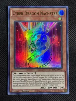 YuGiOh! - Cyber Dragon Nachster LDS2-EN032 Ultra Rare 1st Edition Near Mint - Image 1