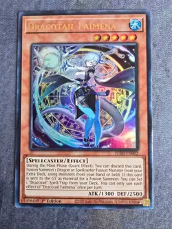 Yugioh Dracotail Faimena Ultra Rare JUSH-EN002 NM 1st Edition - Image 1