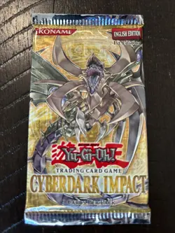 Yugioh Cyberdark Impact Factory Sealed Booster Pack 1st Edition - Image 1