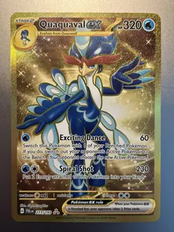 Quaquaval ex 273/193 Full Art Secret Gold Paldea Evolved Pokemon Card - Image 1