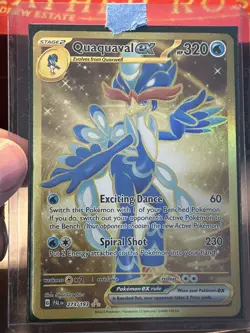 Quaquaval ex 273/193 Full Art Secret Gold Paldea Evolved Pokemon Card - Image 5