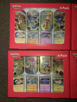 Pokemon 151 4 Mini Tins+4 Promo Cards Bundle SAMS CLUB Exclusive Lot Of 4 - Image 2