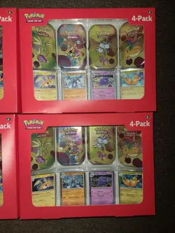 Pokemon 151 4 Mini Tins+4 Promo Cards Bundle SAMS CLUB Exclusive Lot Of 4 - Image 3