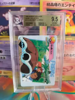 Pokemon Card Japanese Carddass Vending Anime BGS Beckett 9.5 Blastoise Brock Ash - Image 1