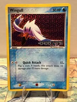Pokemon Card Wingull 81/107 Reverse Holo Stamped EX Deoxys - Image 1