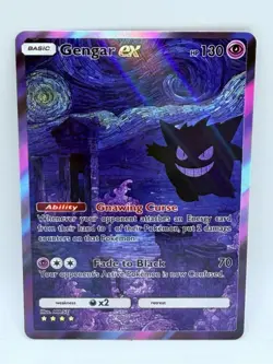 Pokemon Gengar Darkness Special #3 Doujin Kawaii Holo Illustration Art Card - Image 1