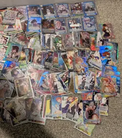 LOT OF 227+ Mixed Foil Waifu Cards Goddess Story Weiss Schwarz Wixoss Lycee TCG - Image 2
