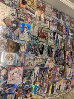 LOT OF 227+ Mixed Foil Waifu Cards Goddess Story Weiss Schwarz Wixoss Lycee TCG - Image 5