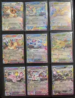 Prismatic Evolutions Surprise Box Sealed Stamped EX Promo Cards Complete Set 9/9 - Image 1