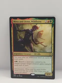 Mina and Denn, Wildborn Oath of the Gatewatch NM Red Green Rare CARD - Image 1