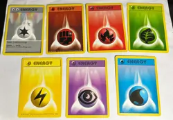 Shadowless Energy Base Set Pokemon Card Lot Vintage WOTC - Image 1