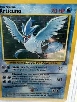 Pokemon Fossil Articuno 2/62 Holo Rare Card Unlimited LP/MP 1999 WOTC - Image 4