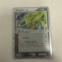 Pokemon TCG Tyranitar EX 17/17 Pop Series 1 Ultra Rare Holo Card #17/17 - Image 1
