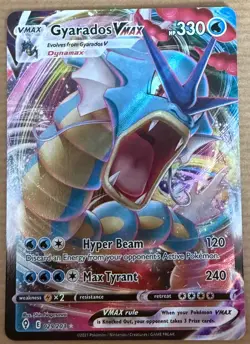 Gyarados VMAX 029/203 Swsh07: Evolving Skies Holo Pokemon TCG Card Near Mint - Image 1