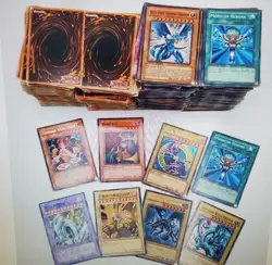Yugioh Trading Card Lot: 200+ Blue Eyes White Dragon, Dark Magician And More - Image 1