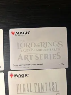 Magic The Gathering Final Fantasy Art Series Lot Of 17 Cards (15 regular 2 gold) - Image 4