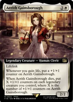 MTG Aerith Gainsborough (Extended Art) Normal NM FINAL FANTASY Magic 423 - Image 1