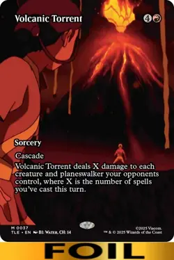1x - Volcanic Torrent - FOIL BORDERLESS #37 - Avatar: Eternal - NM MTG - Image 1