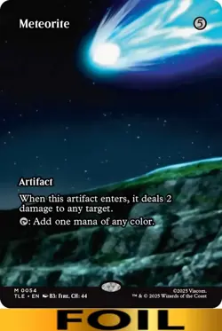 1x - Meteorite - FOIL BORDERLESS #54 - Avatar: Eternal - NM MTG - Image 1