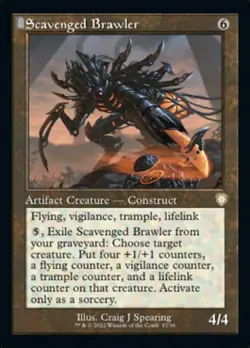 1x Scavenged Brawler NM-Mint, English Commander: The Brothers' War MTG Magic - Image 1