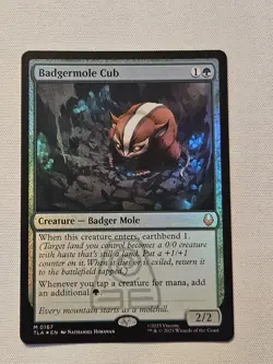 WOTC Avatar: The Last Airbender Badgermole Cub FOIL NM - Image 1