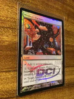 MTG?MISHRA’S FACTORY Judge Promo FOIL?NM/M RARE Land 2005 Foglio Art UNPLAYED ! - Image 3