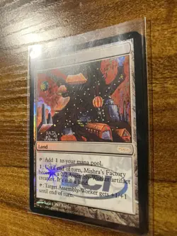 MTG?MISHRA’S FACTORY Judge Promo FOIL?NM/M RARE Land 2005 Foglio Art UNPLAYED ! - Image 4