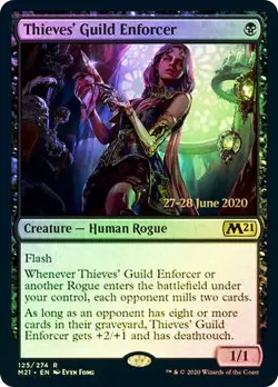 MTG Thieves' Guild Enforcer - Foil - Prerelease Promo, Prerelease & Release Prom - Image 1