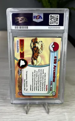 2000 Topps Chrome Pokemon Series 1 Arcanine #59 PSA 10 Gem Mint💎Vintage Low Pop - Image 2