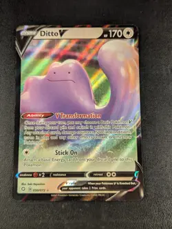 Ditto V 050/072 NM - Holo Ultra Rare Pokemon TCG Shining Fates - Image 1