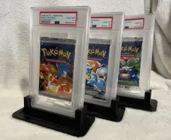 PSA Graded Sealed Pack Slab Stand Holder Pokemon Yugioh Magic tcg base B2G1 - Image 1