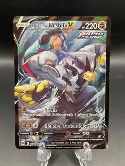 2021 POKEMON BRILLIANT STARS TRAINER GALLERY RAPID STRIKE URSHIFU V TG20/TG30 - Image 1