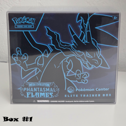 Phantasmal Flames Pokemon Center Elite Trainer PC ETB Sealed + Protector - Image 1