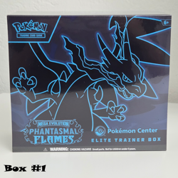 Phantasmal Flames Pokemon Center Elite Trainer PC ETB Sealed + Protector - Image 2