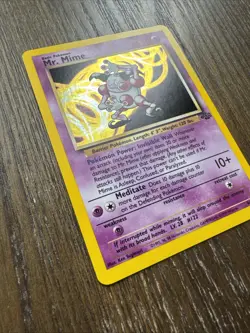 Pokemon TCG Mr. Mime Jungle 6/64 Holo Unlimited Holo Rare - Image 2