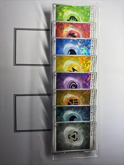 Pokemon TCG Terapagos ex UPC Foil Basic Energy Set of 8 Cracked Ice Holo NM - Image 1