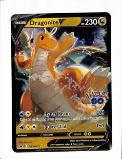 Pokemon - Dragonite V SWSH235 Pokemon SWSH Black Star Promo NM - Image 1