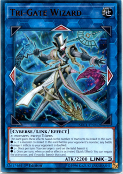 Tri-Gate Wizard [SDCL-EN042] Ultra Rare 1st Edition Yugioh - Image 1