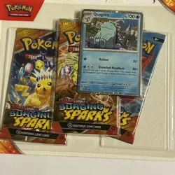 Pokemon Cards Scarlet Violet Surging Sparks 3 Pack Booster Blister Quagsire New - Image 2