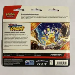 Pokemon Cards Scarlet Violet Surging Sparks 3 Pack Booster Blister Quagsire New - Image 3