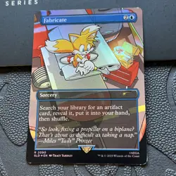 Fabricate #2090 🌈 Foil SLD X Sonic Card In Hand Ready To Ship - Image 2