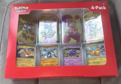 Pokemon TCG Scarlet & Violet - 151 Mini Tin 4 Pack Set With 4 Holographic Cards - Image 1