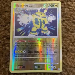 Pokemon Card Electivire (3/130) Diamond and Pearl Rare Holo Reverse Holo - Image 1